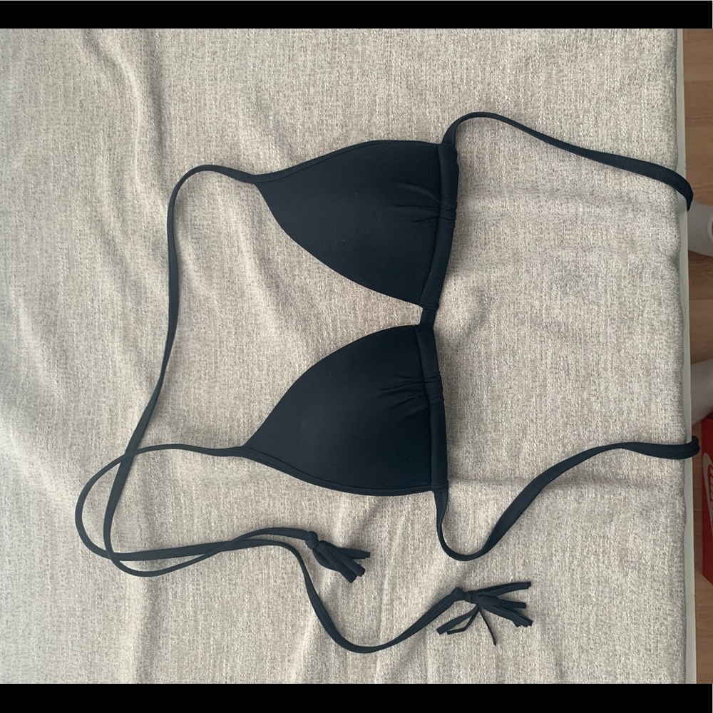 Hollister black triangle bikini top